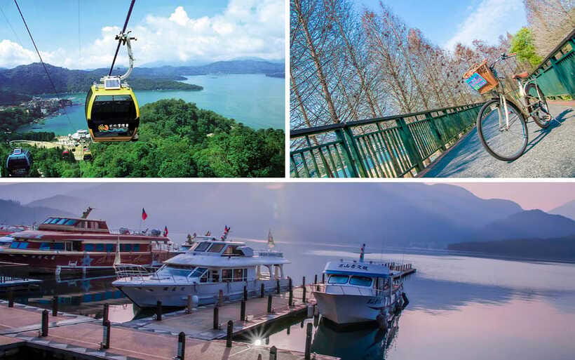 Nantou: Sun Moon Lake Combo - Combining bike, boat, and cable car in one day