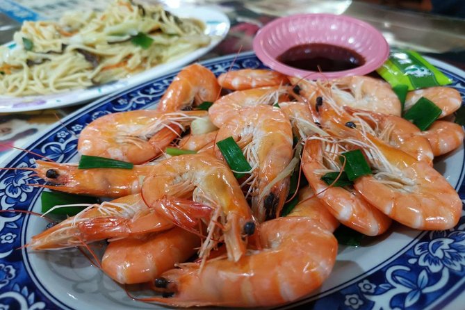 Northern Taiwan Private Adventure: Yehliu, Jiufen, & Pingxi - Jiufen Old Street, stairs, snacks, and mountain views