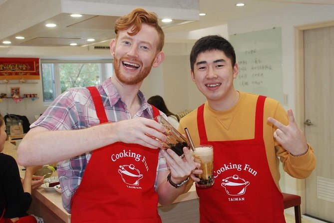 Taiwan Traditional Delicacies Experience, Xiao Long Bao, Chicken vermicelli with mushroom and sesame oil, Tofu strips salad, Bubble milk tea. - Why families may get more from this than a food tour